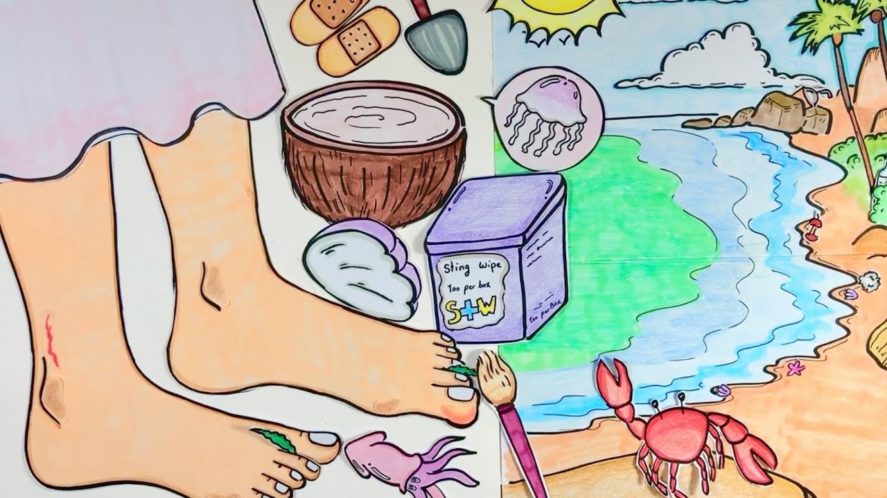 Paper ASMR | Fall Beach Foot Care Routine for Soft, Relaxed Feet#paperasmr #footcare 