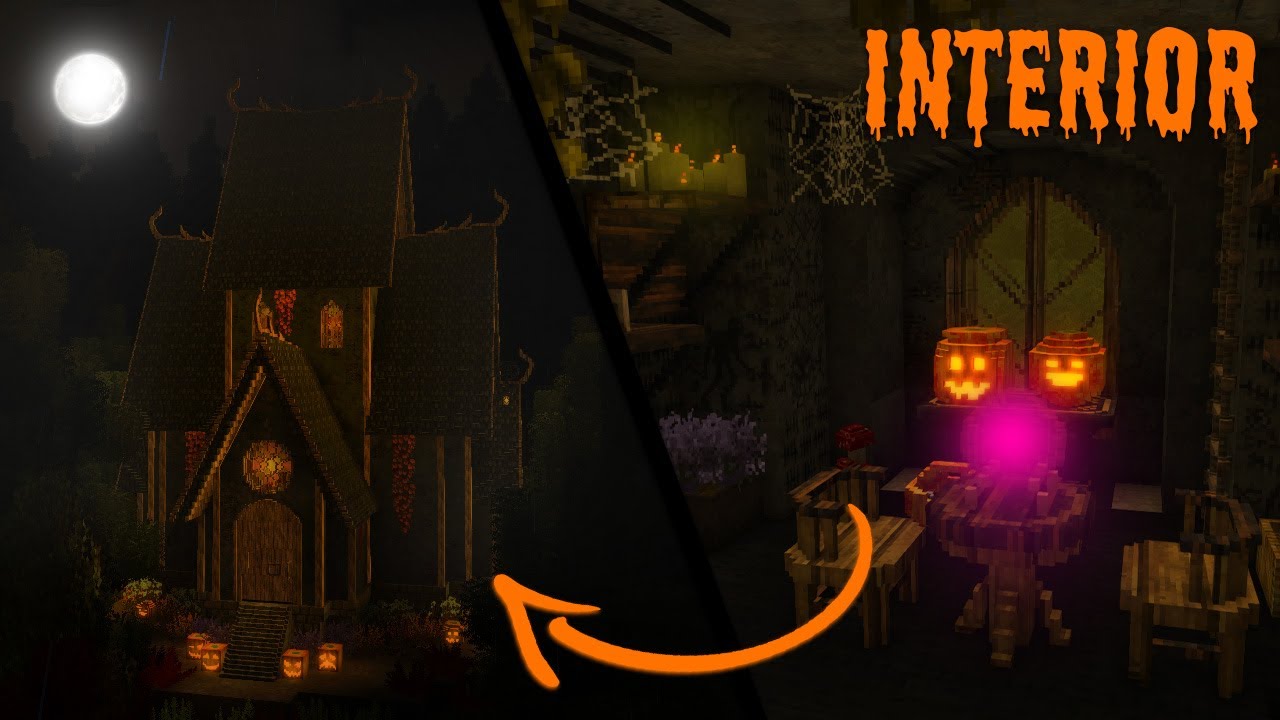 Vintage Story | 🎃 How To Build a Wizards Gothic House 🧙 | INTERIOR