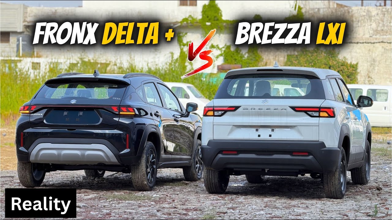 Maruti Suzuki Fronx vs Maruti Brezza - Which is Better ? | New Fronx Delta plus vs Brezza Lxi 2025🔥