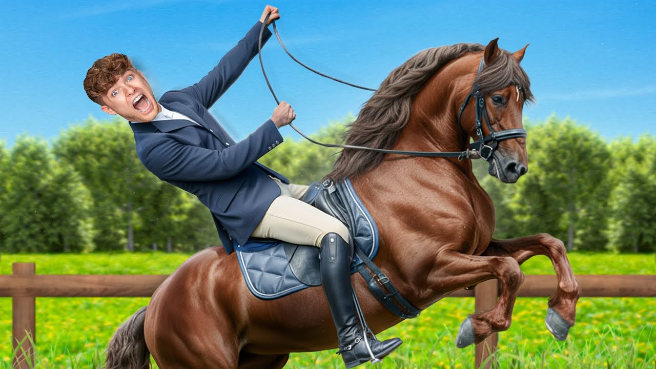 ICH REITE das erste Mal auf einem PFERD!😆 (Sturz…)