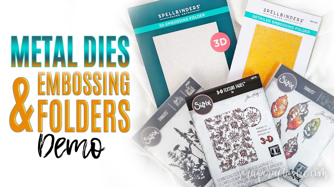 Hobby Lobby Clearance Metal Cutting-Dies & Embossing Folders Demo