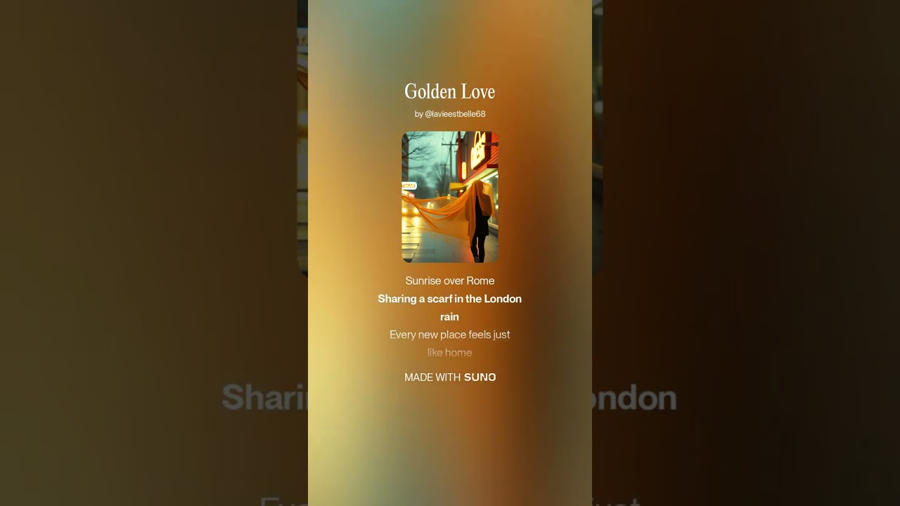 Vintage Pop Track- Golden love