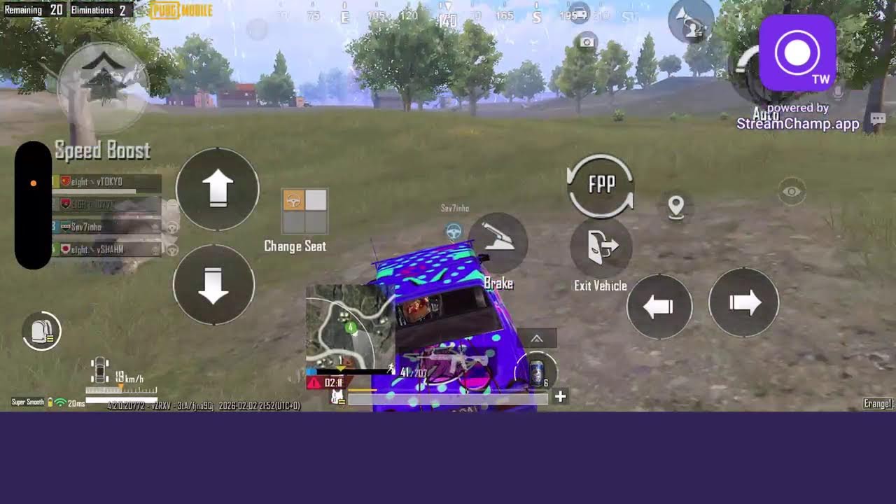 Broadcast powered by StreamChamp