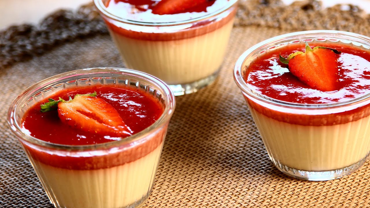 🍓 Рецепт панна котты с клубникой