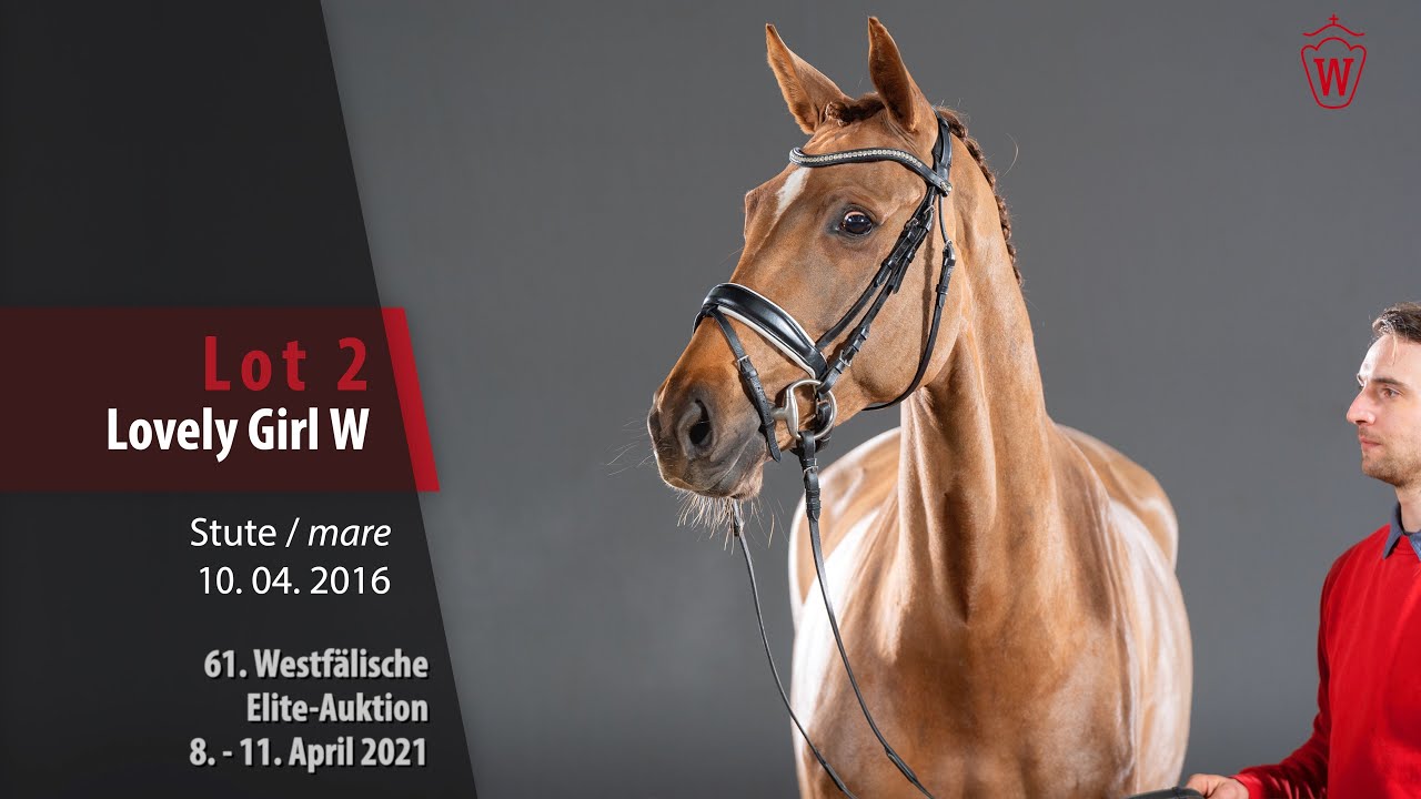 61. Westf&auml;lische Elite-Auktion Lot 2 Lovely Girl W Stute v. Livaldon - Florestan I