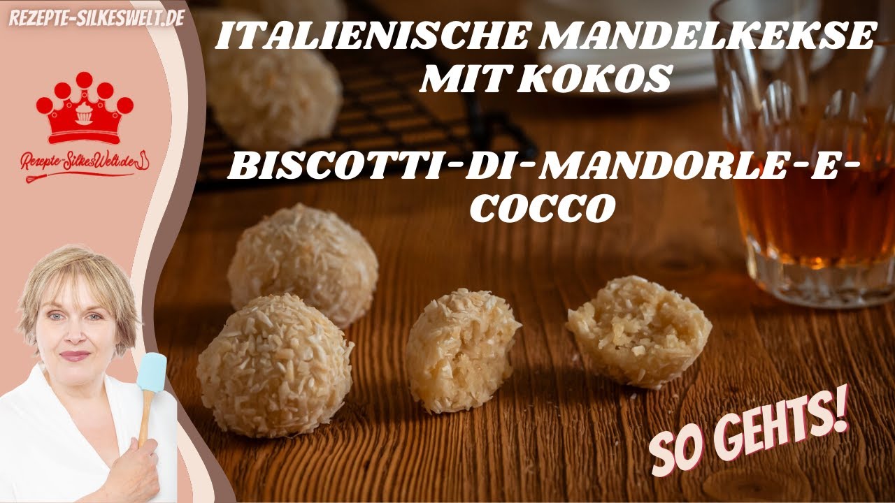 Italienische Mandelkekse mit Kokos, glutenfrei und laktosefrei #Silkeswelt