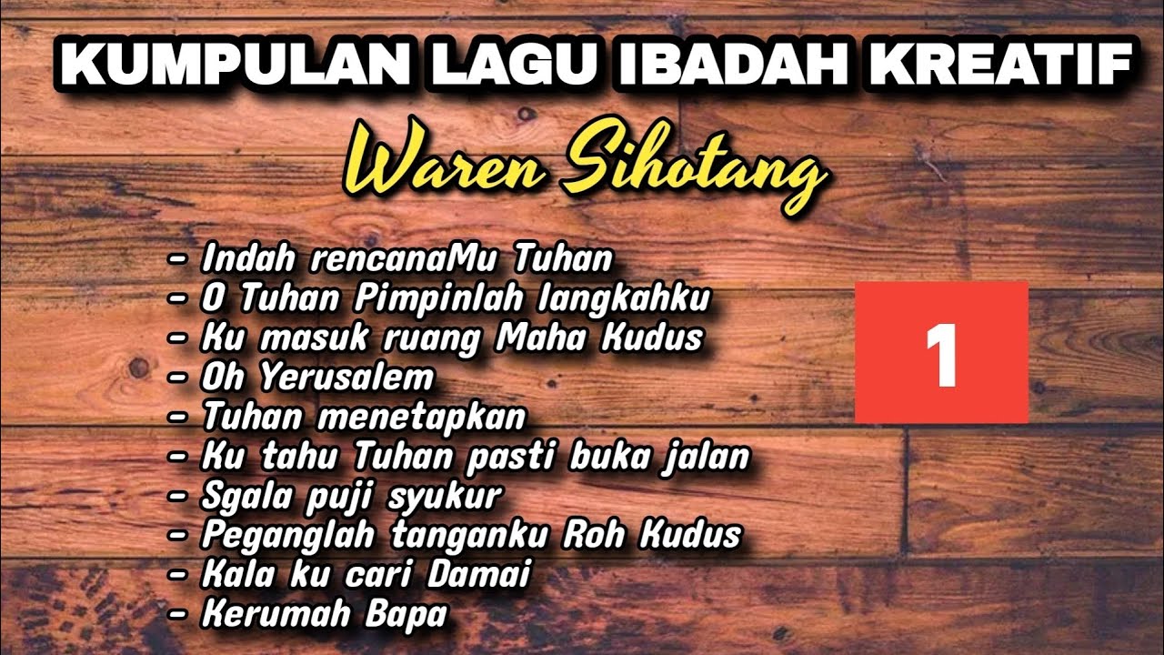 Kumpulan Lagu Ibadah Kreatif (KLIK) - Waren Sihotang || part 1