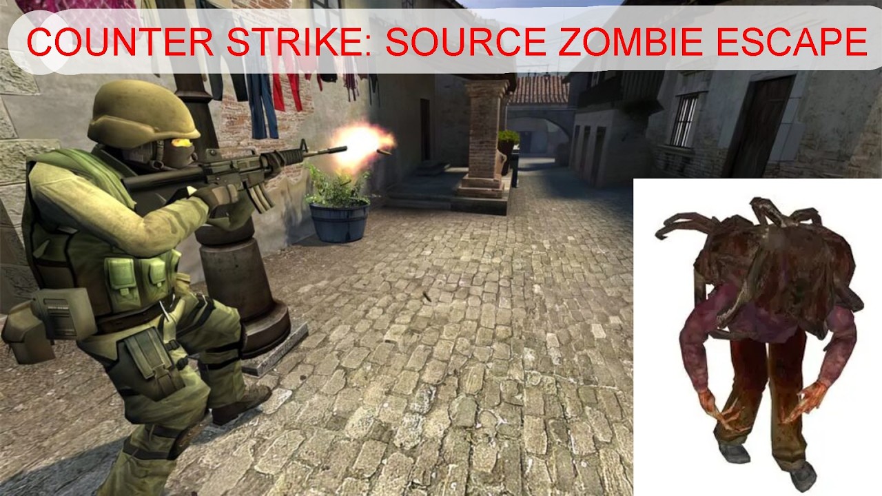Counter Strike: Source Zombie Escape Gameplay (im new)