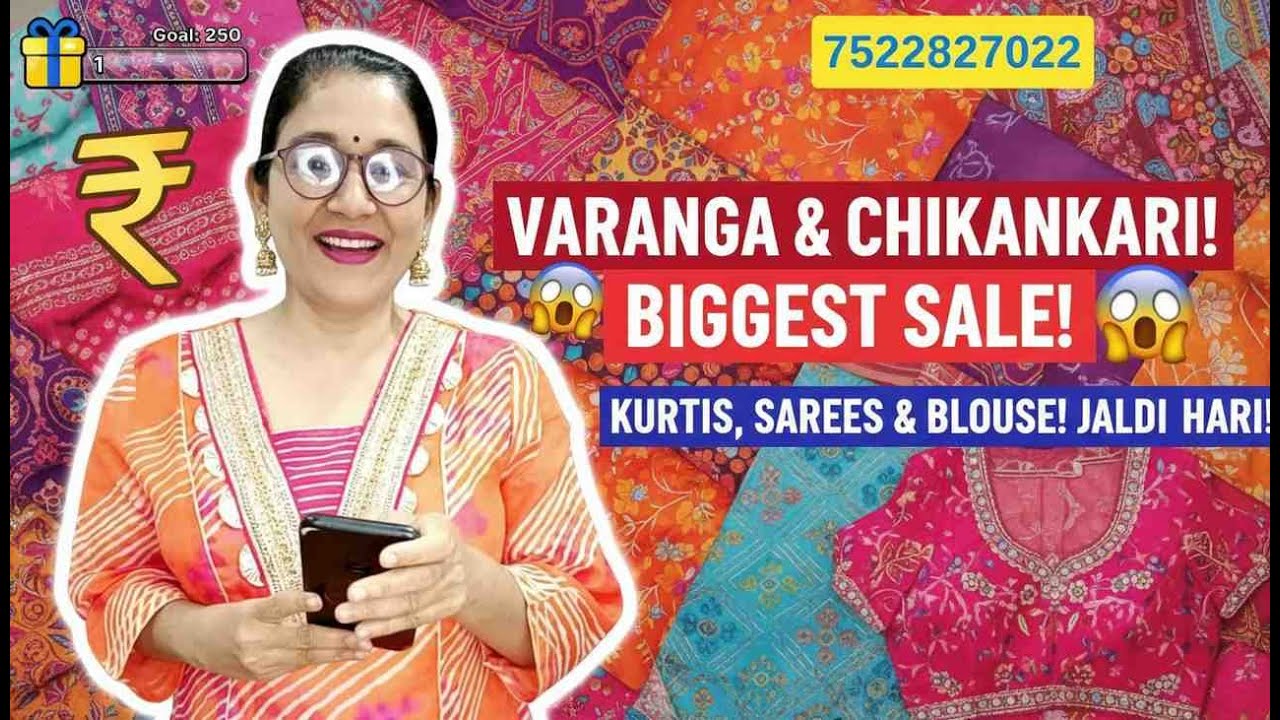 varanga  kurtis, sarees, blouse,chikankari  kurtis 7522827022