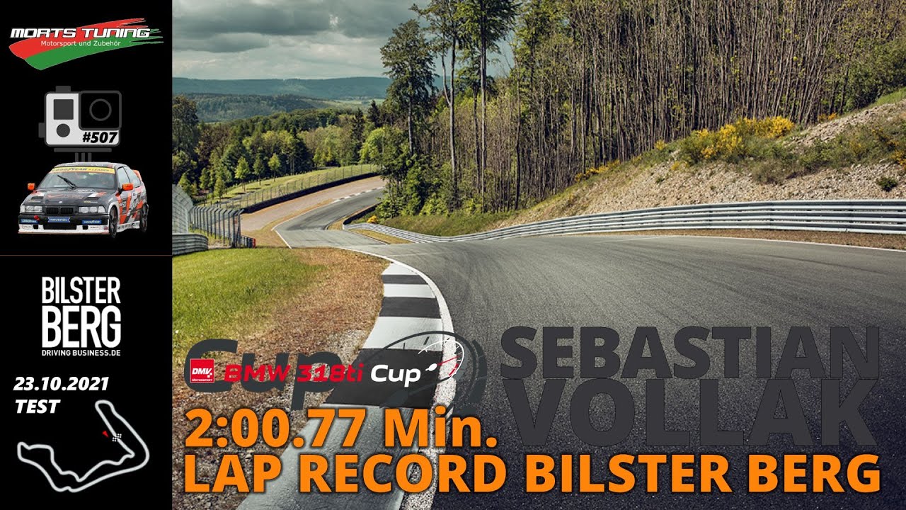 Sebastian Vollak | Lap Record Bilster Berg - 2:00.77 Min. | DMV BMW 318ti Cup