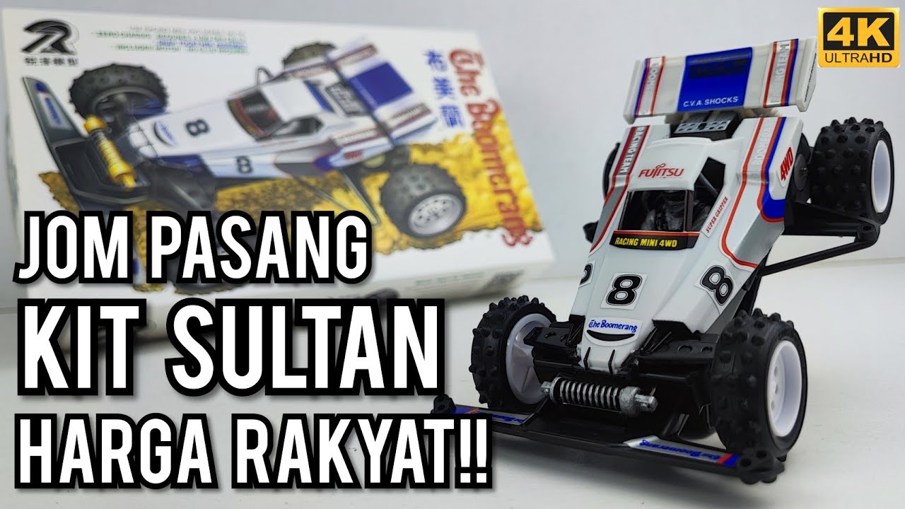Jom Pasang Kit Sultan Harga Rakyat!! RZ Model - The Boomerang Jr (18004) [Mini 4WD | ミニ四駆]