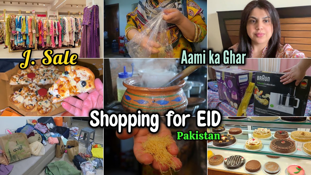 J. Se Eid ki Shopping ke 👗 Apna Saman Open Set Kiya 📦 Pakistan Days with Family