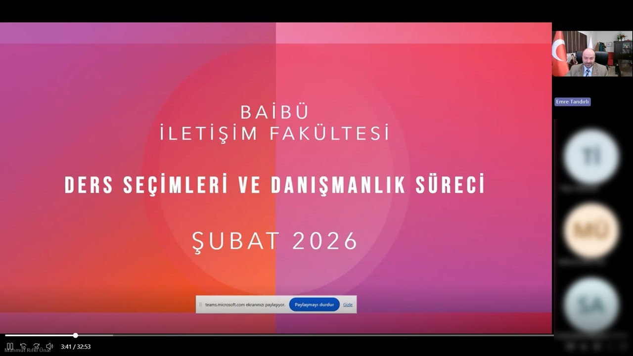 2025 2026 Bahar Dönemi Öncesi Eğiticinin Eğitimi Toplantısı