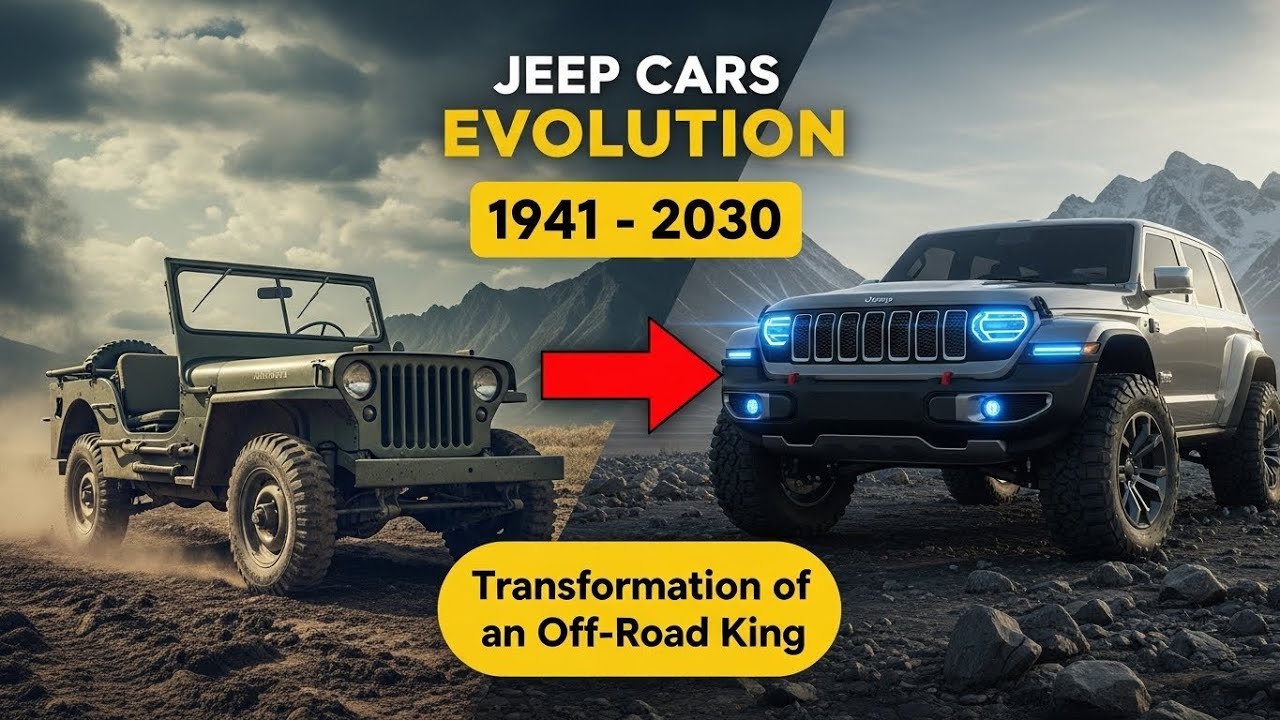 Jeep Cars Evolution 1941–2030 | Transformation of an Off-Road King