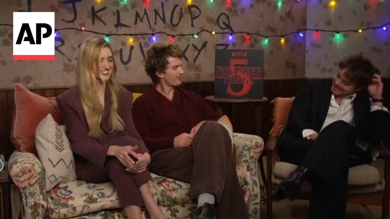 'Stranger Things' Joe Keery and Charlie Heaton on who can climb a tower faster