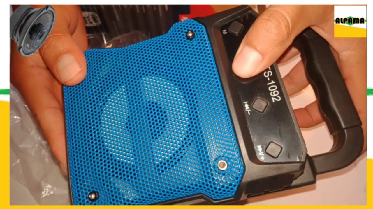 unboxing / Bocina Bluetooth color AZÚL / KTS-1092 / 🎶🎵😀
