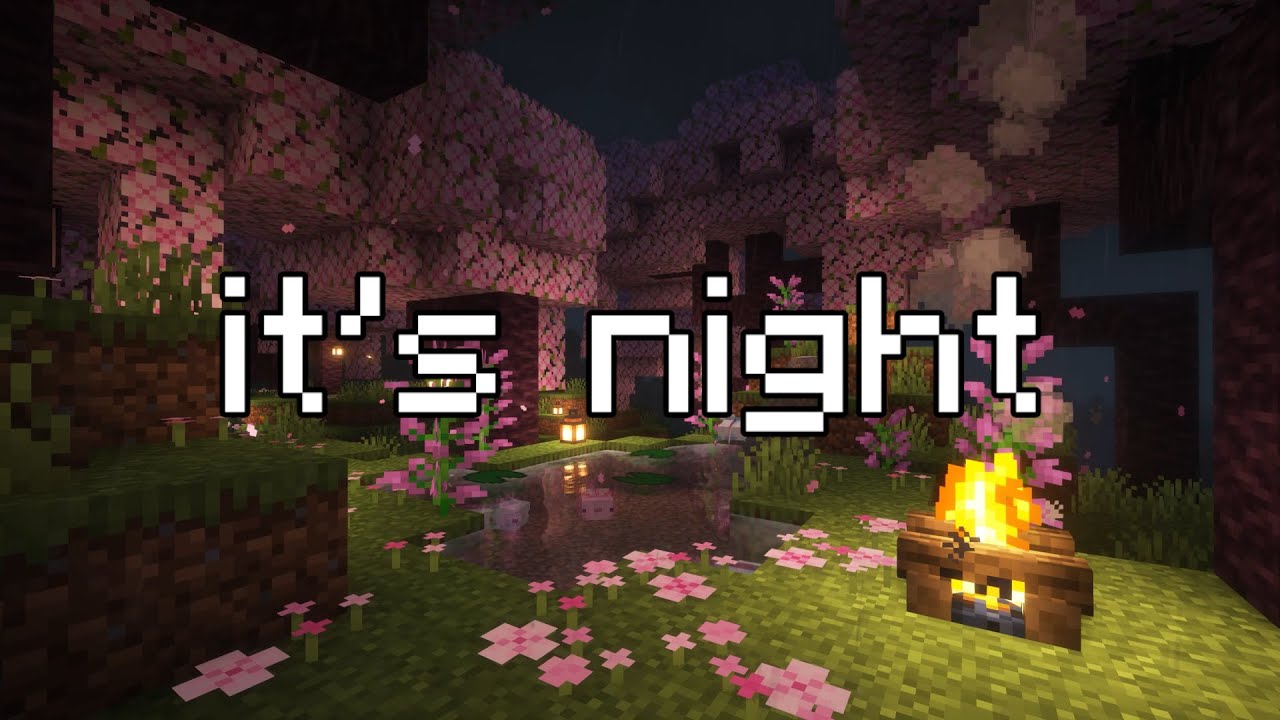 close your eyes and sleep... (minecraft music with soft rain)