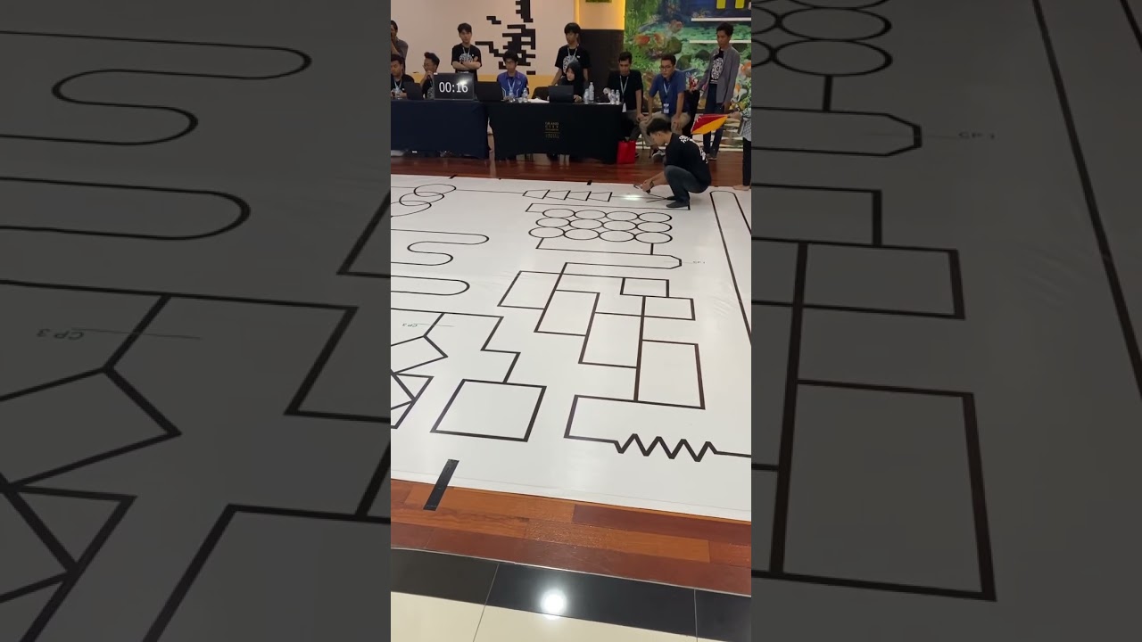 Line Follower Robot Competition Using Esp32 Robot Line Following! #robot #robotics #esp32 #arduino