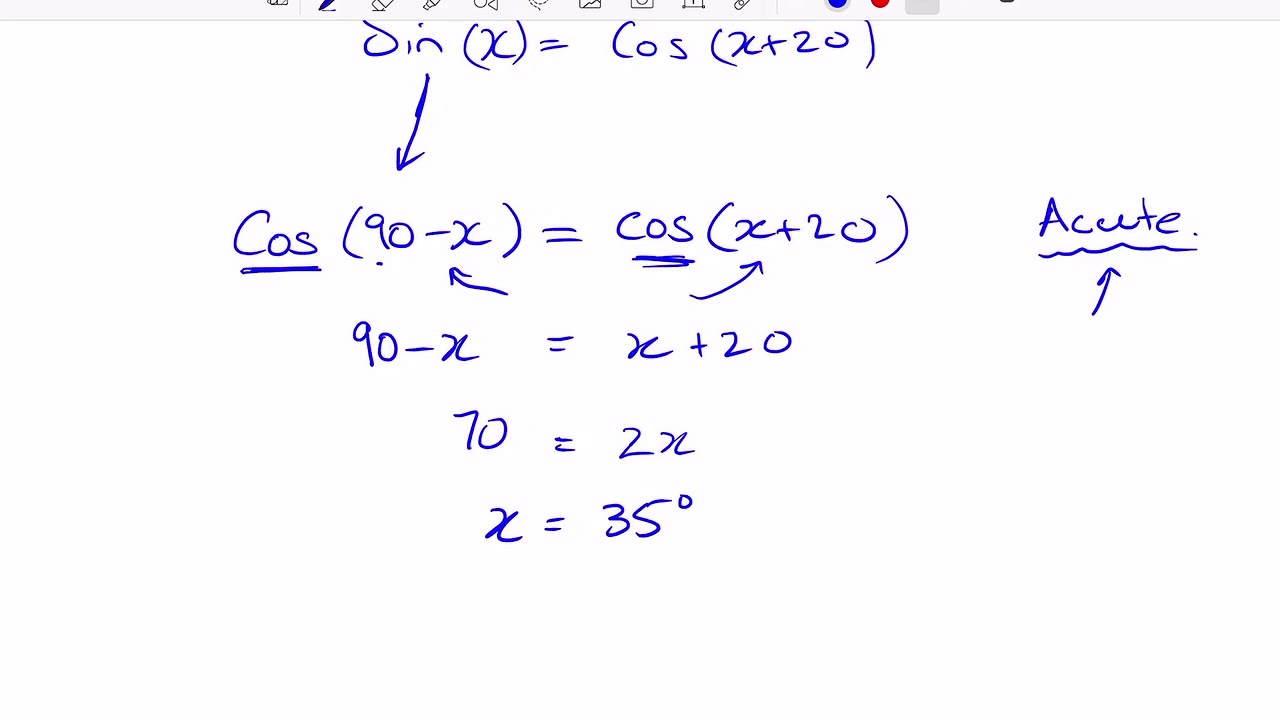 More on Trig Equations
