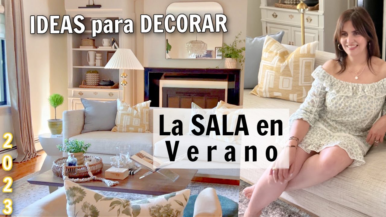 DECORACIÓN y CAMBIOS de mi SALA para el VERANO ☀️ IDEAS PARA DECORAR ! NUEVAS y ELEGANTES CORTINAS ✨
