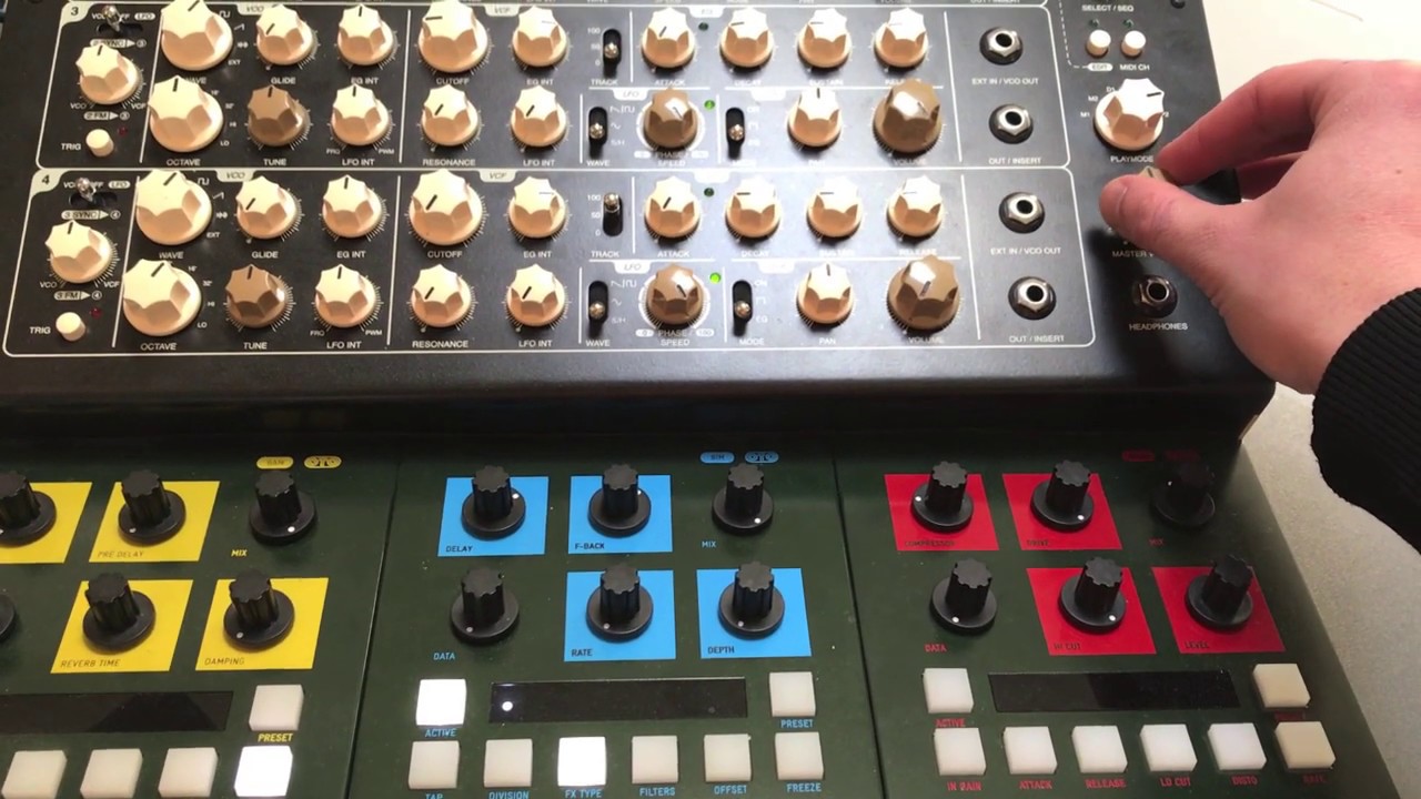 Perfourmer, SH101, JUNO60, JUPITER4, Tanzbär
