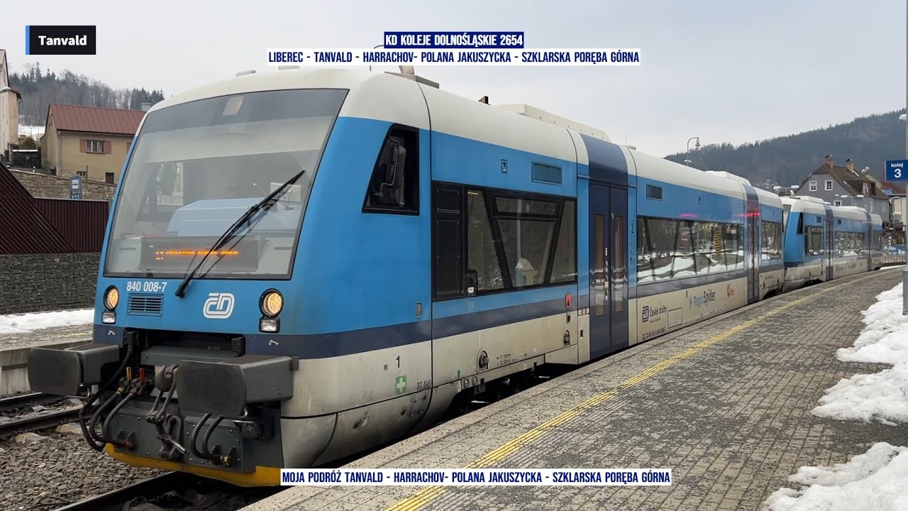 Kolej Izerska KD 2654 Liberec - Tanvald - Harrachov- Polana Jakuszycka - Szklarska Poręba Górna