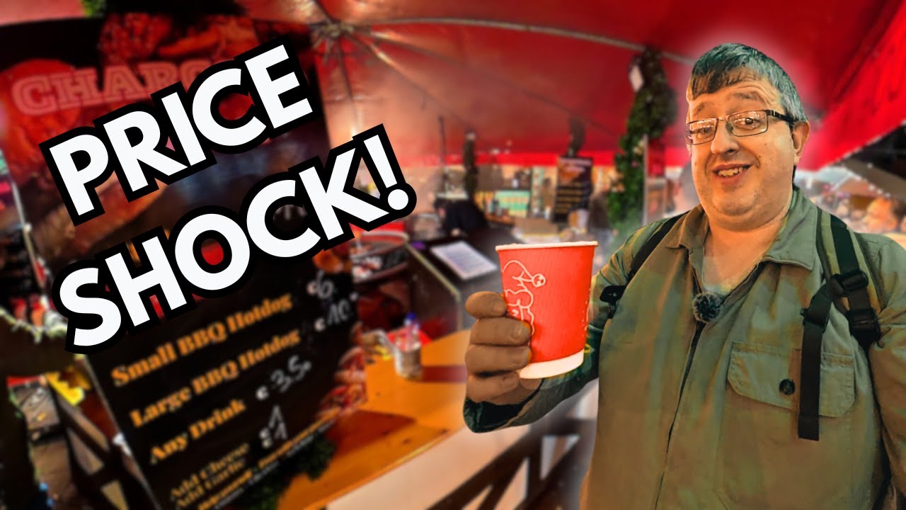 Exploring Galway Christmas Market – €10 Hotdog & €7 Mulled Wine! (Is It Worth It?)