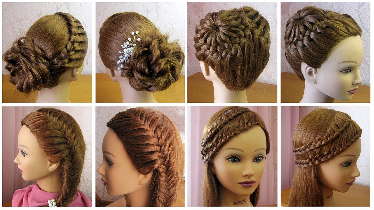 4 Coiffures simples pour les f&ecirc;tes / mariage 🌟 Quick and easy prom / bridal hairstyles for ladies