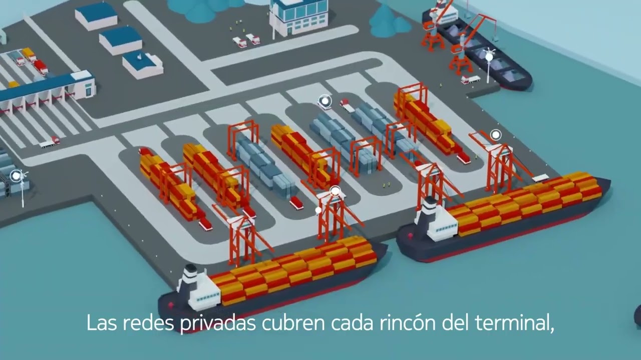 Redes Industriales Privadas de Nokia para puertos