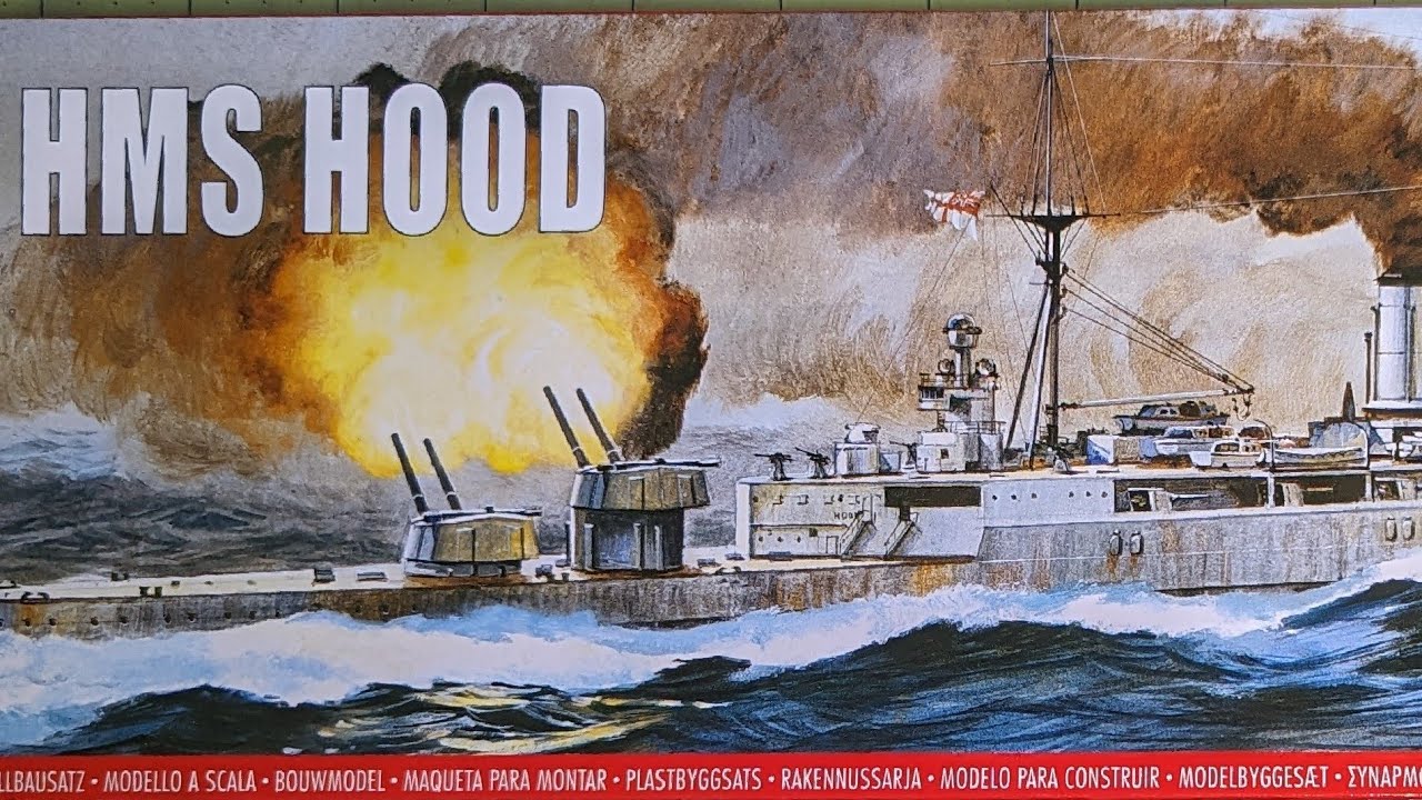 Part 1a HMS Hood  1:600 scale by Airfix