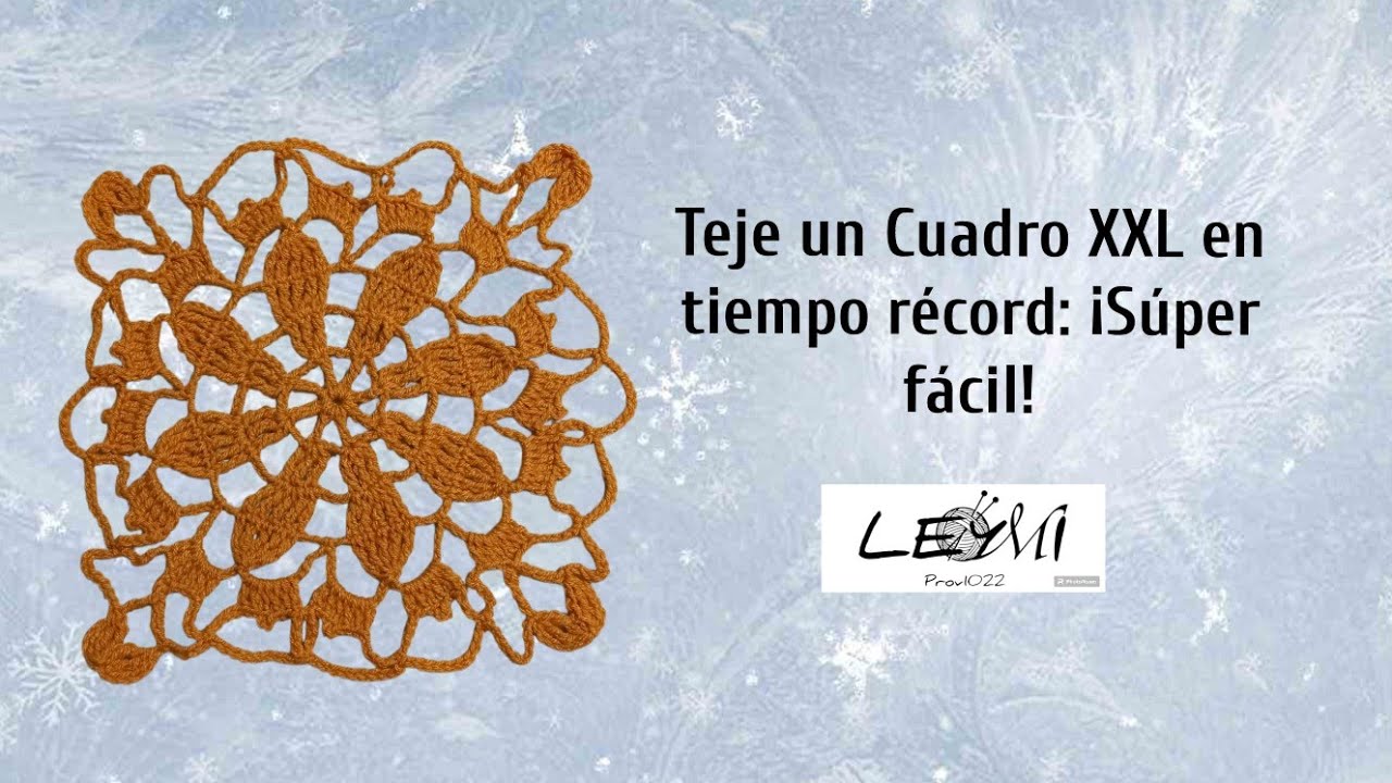 Teje un Cuadro XXL en tiempo récord: ¡Súper fácil!