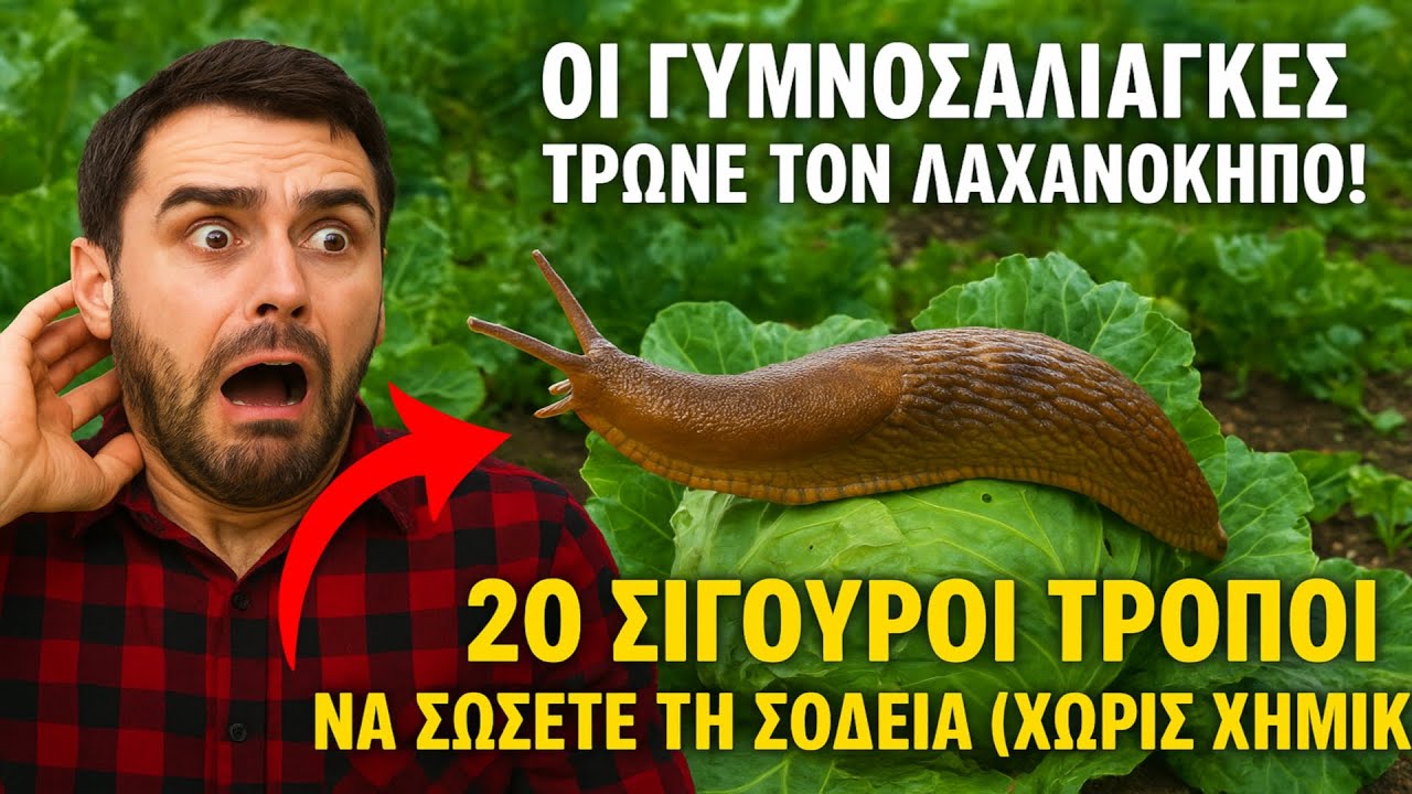 **ΟΙ ΓΥΜΝΟΣΑΛΙΑΓΚΕΣ ΤΡΩΝΕ ΤΟΝ ΛΑΧΑΝΟΚΗΠΟ! 😱 20 ΣΙΓΟΥΡΟΙ ΤΡΟΠΟΙ ΝΑ ΣΩΣΕΤΕ ΤΗ ΣΟΔΕΙΑ (ΧΩΡΙΣ ΧΗΜΙΚΑ!)