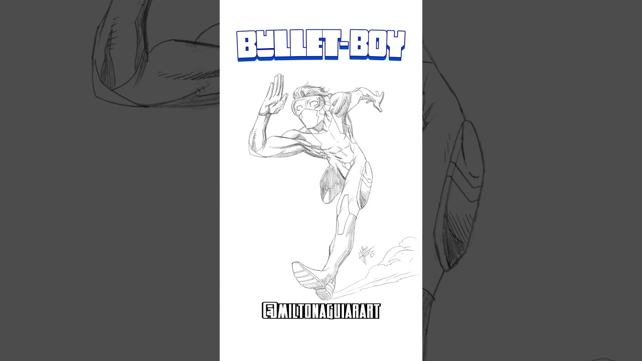 XanderFlicks' Bullet-Boy Sketch (Timelapse) - Milton Aguiar Art #bulletboy  @XanderFlicks