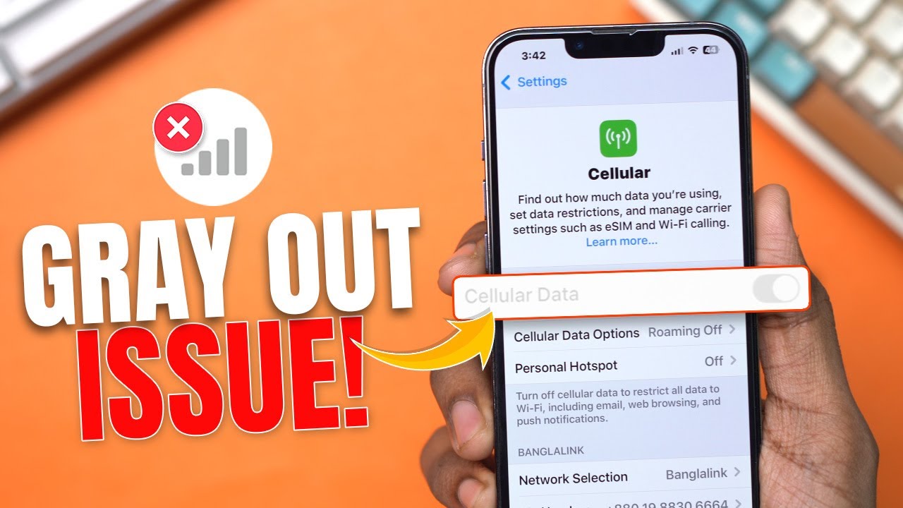 How to Fix Mobile Data Greyed Out or Missing from Settings on iPhone | iPhone No Service Fix