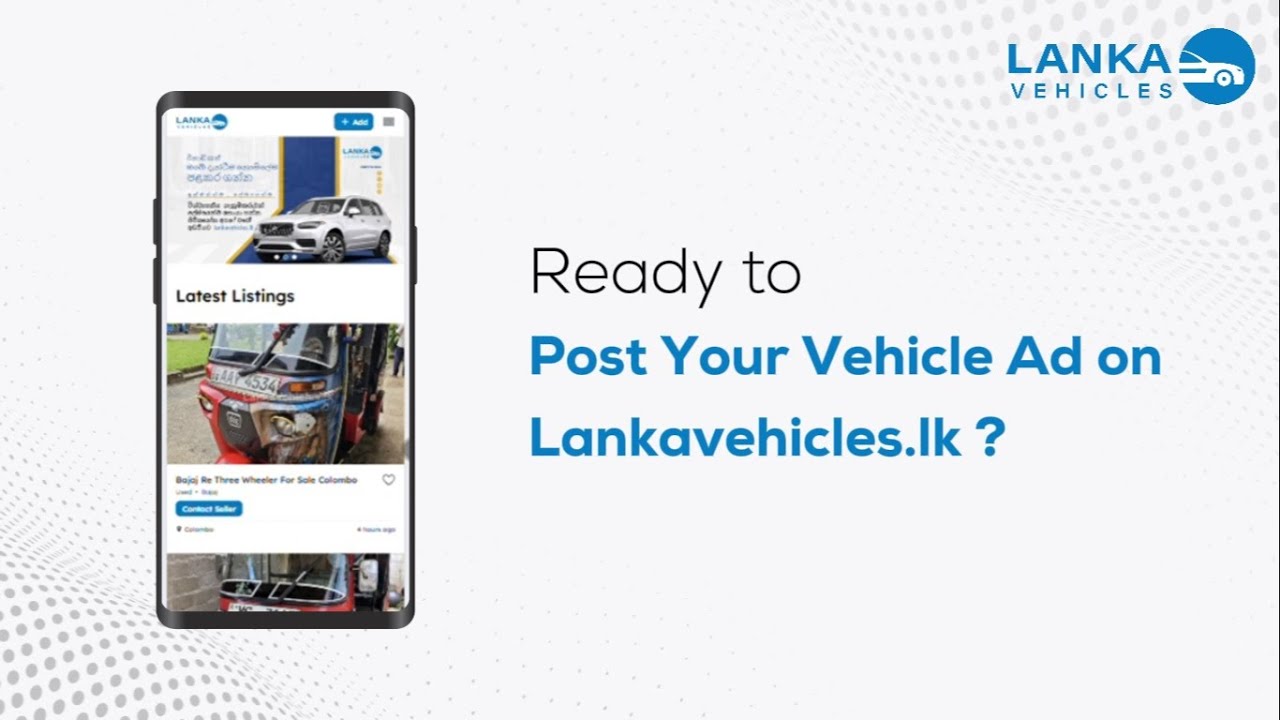 How to Post an Ad on Lankavehicles.lk  in 2 minutes