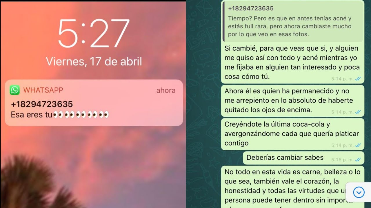 ~Nunca rechaces por el físico o te puedes arrepentir.