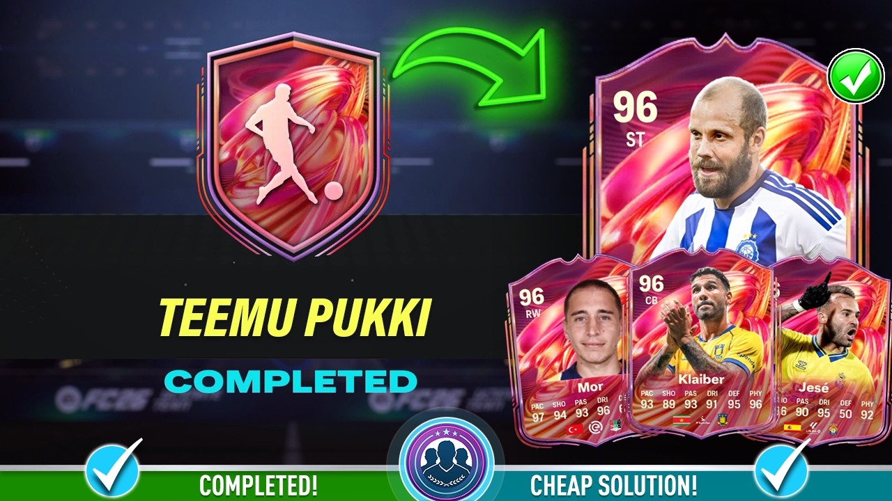 Решение SBC 96 FUTTIES Теему Пукки &mdash; Дешевое решение и советы &mdash; FC 26