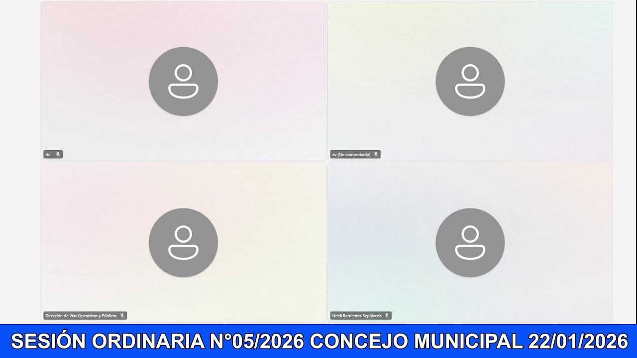 SESIÓN ORDINARIA N°05/2026 CONCEJO MUNICIPAL 22/01/2026