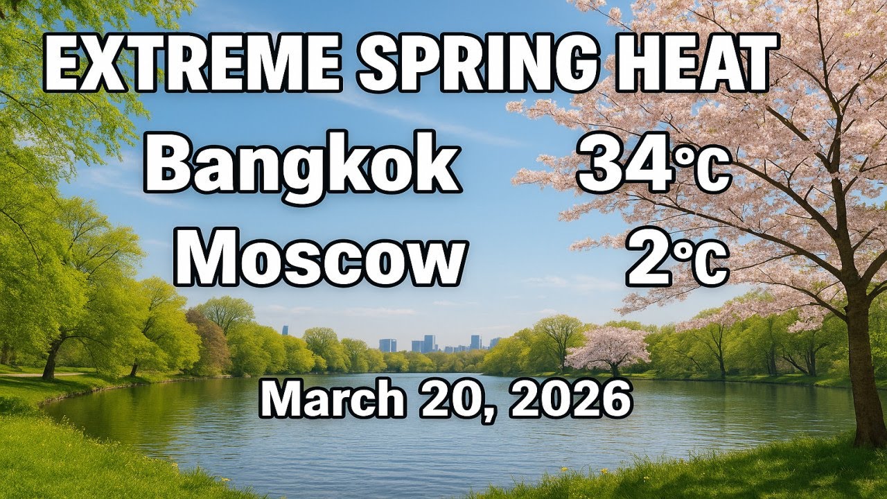 ☀️🧊 March 20, 2026: 32°C Global Temperature Swing! Bangkok or Moscow? 🤯