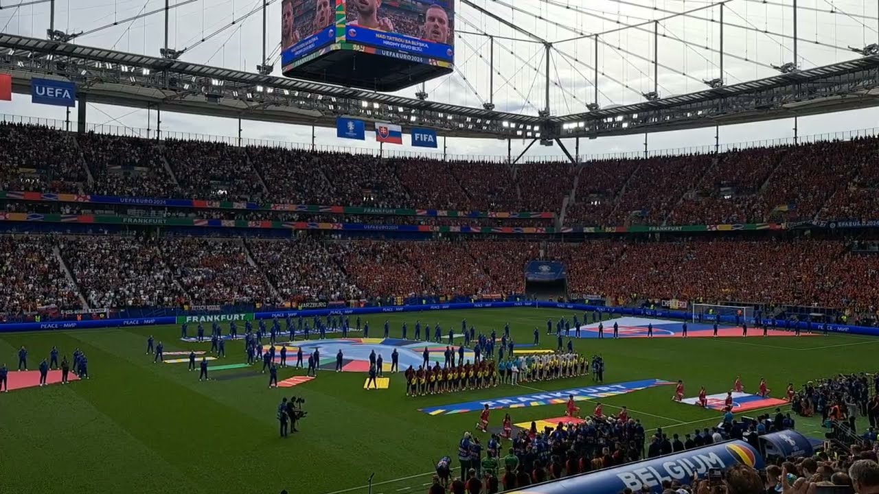 17.06.2024 Slovensko anthem Nationalhymne Slovensko - Belgium