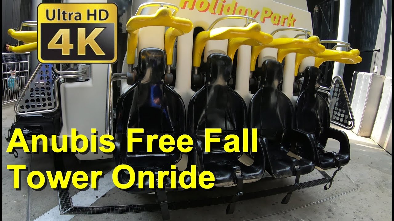 Holiday Park Free Fall Tower Onride 2019 (POV/4K) Anubis Free Fall Drop Tower Holiday Park Haßloch