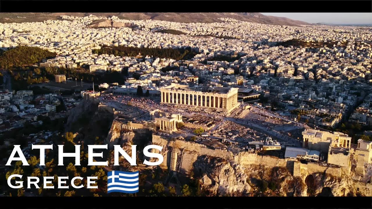 Athens, Greece 🇬🇷, 4K Aerial Drone Tour