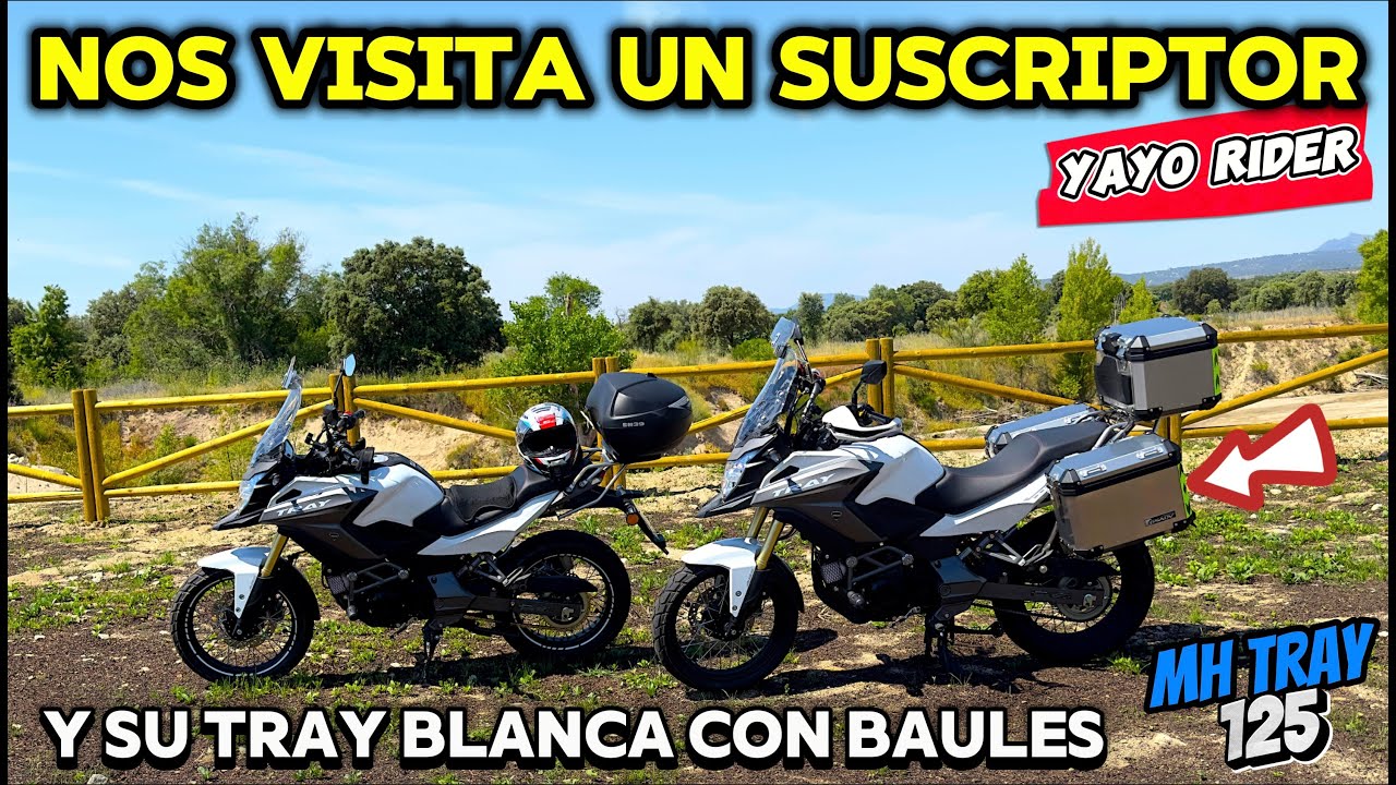 Nos Visita un SUSCRIPTOR y nos muestra su TRAY BLANCA con BAULES y Accesorios / MH TRAY 125 #moto