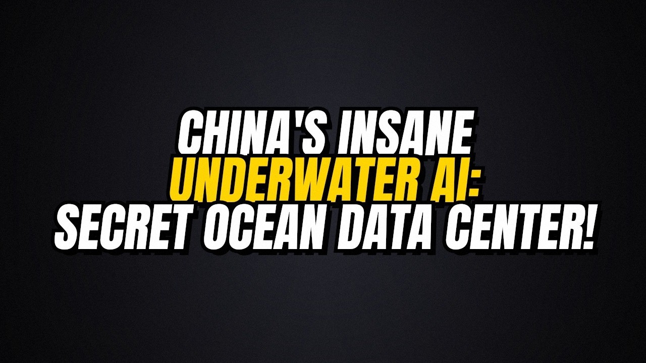 China's INSANE Underwater AI: They Built a SECRET Data Center Under The OCEAN!