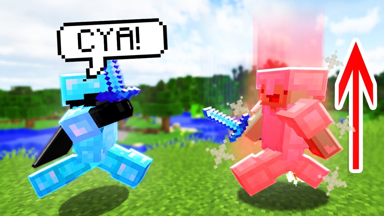 Minecraft HCF, But I Send People Flying Up… *VERTICAL KB*