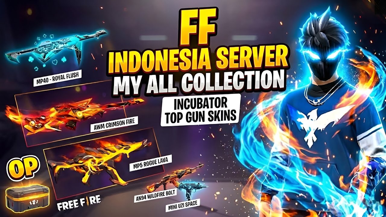 FF Indonesia Server My ID Full Collection | Rare Incubator & Top Guns
