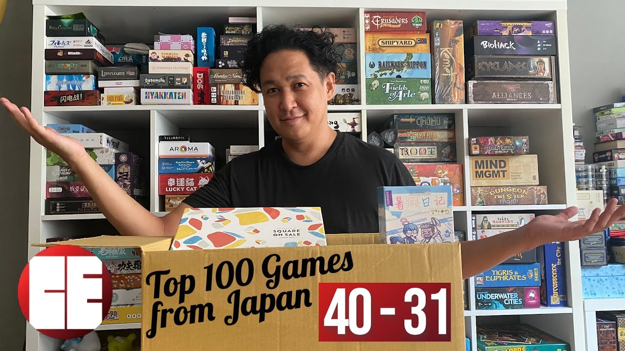 Top 100 Board Games From Japan, Part 7 (40 to 31) | Cardboard East