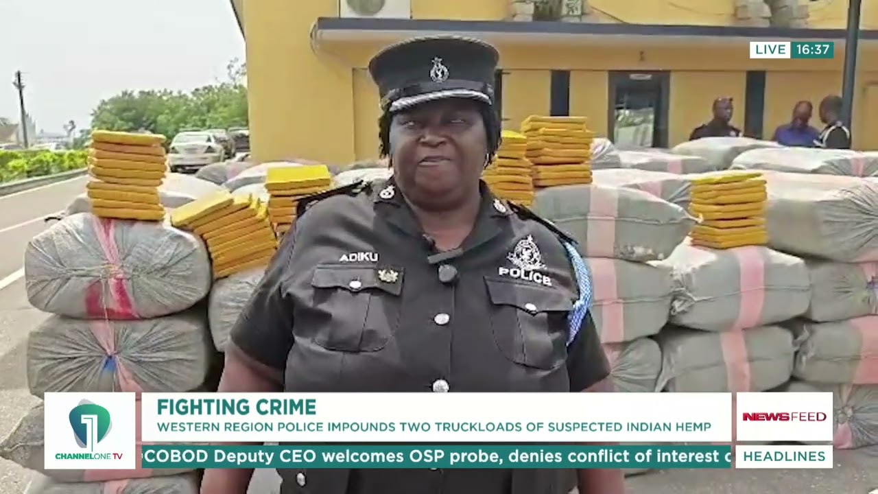Western Region Police Impound Two Truckloads of Suspected Indian Hemp