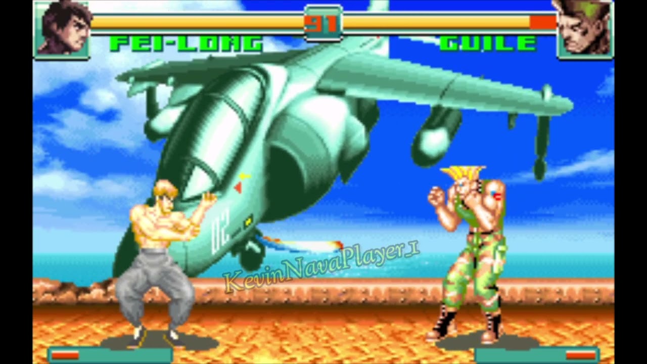 (SuperStreetFighter2TurboRevival) GBA Modo Arcade Historia de Fei-Long nivel experto del CPU 