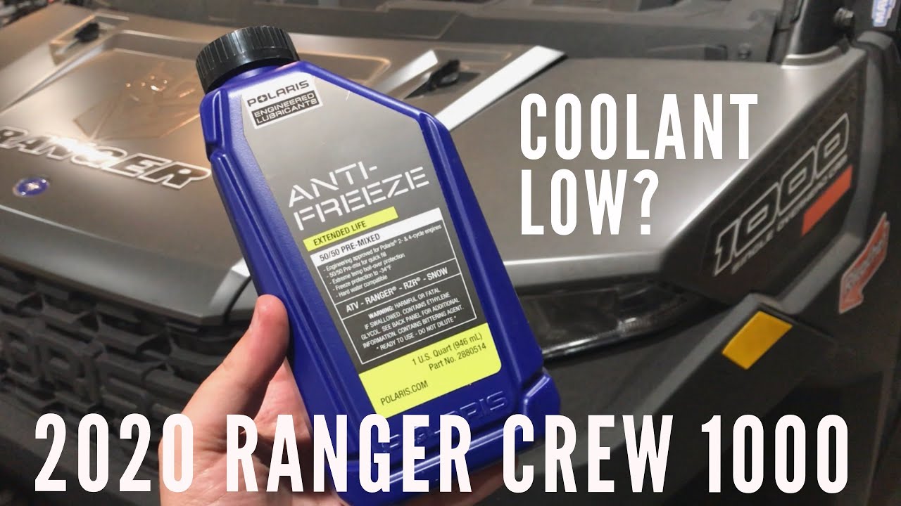 Долив охлаждающей жидкости! 2020 Ranger Crew 1000 (Видео №31)